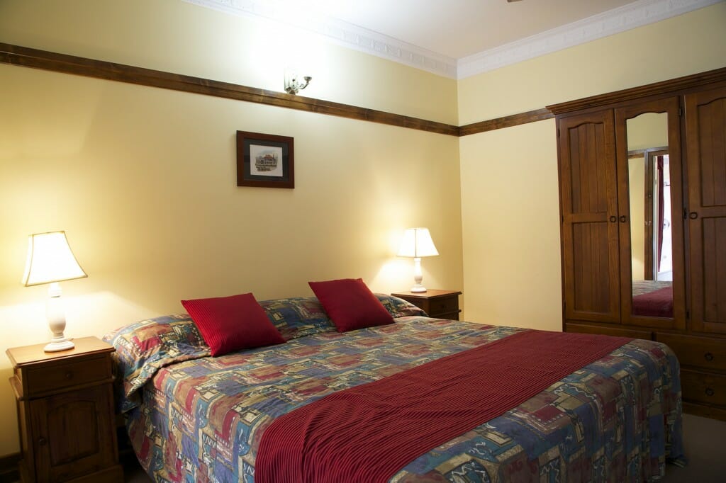 Bedroom with built-in wardrobe