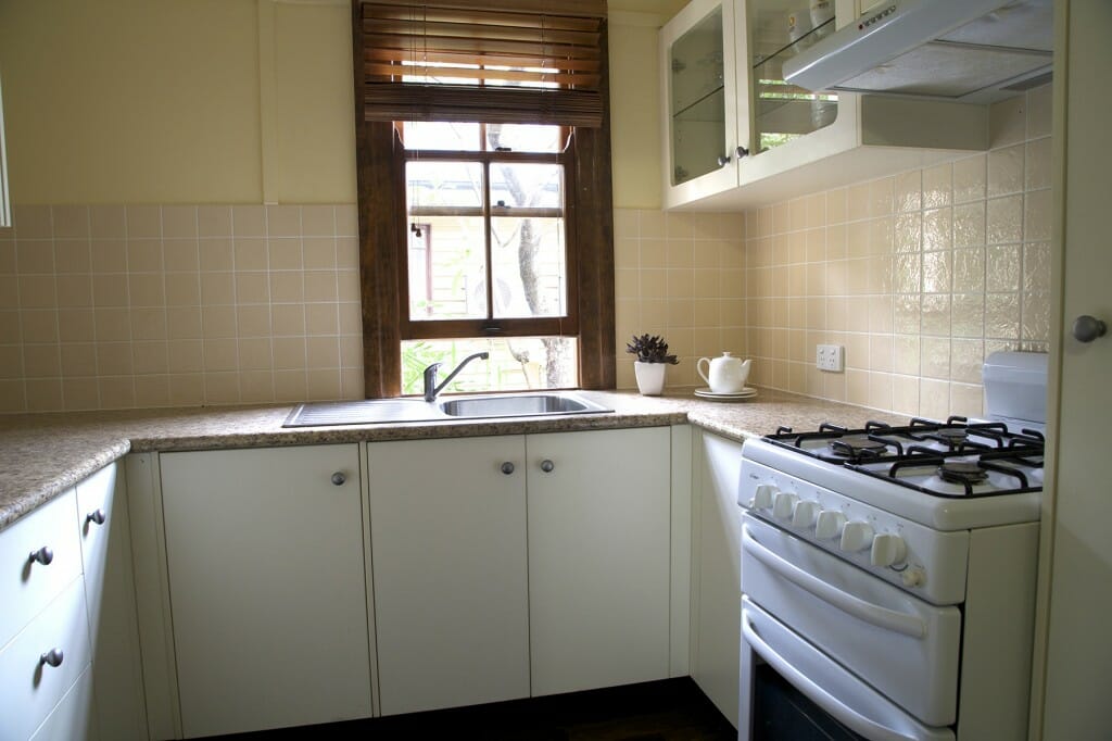 Kitchen with garden outlook
