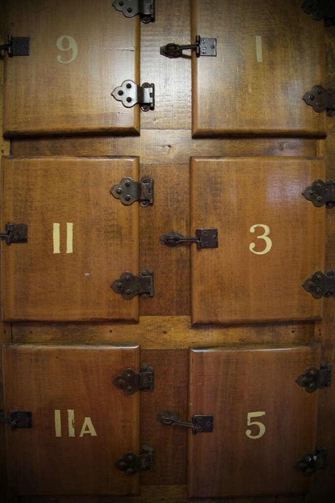 Original numbered timber suite doors
